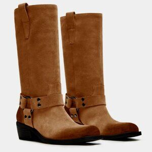 Steve Madden Moto Boots SUEDE!